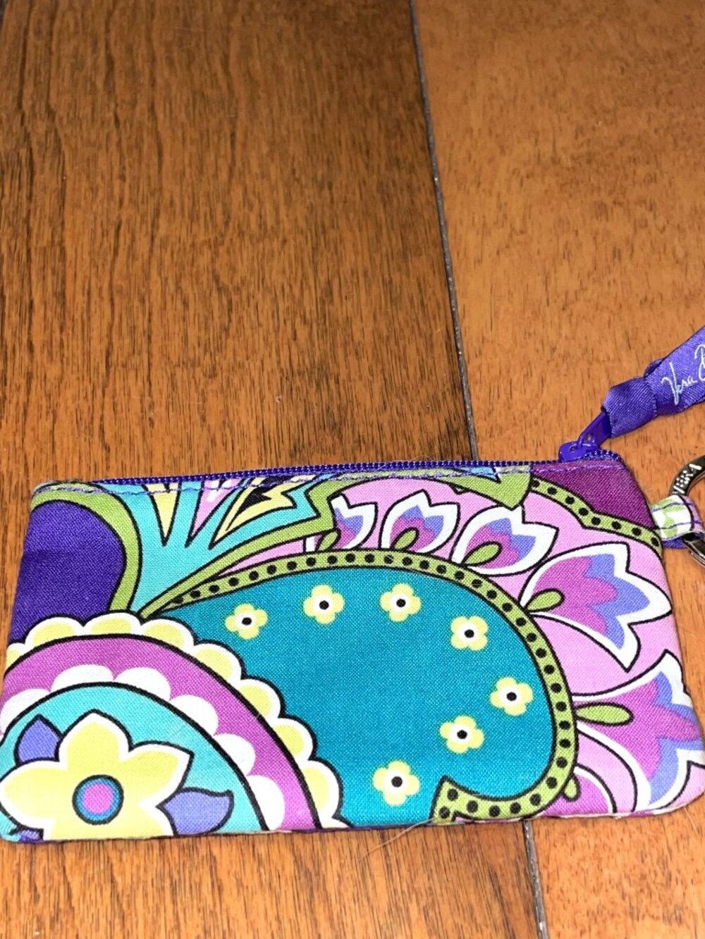 Vera Bradley Quilted Floral Coin Purse ID Holder Wallet Multicolor